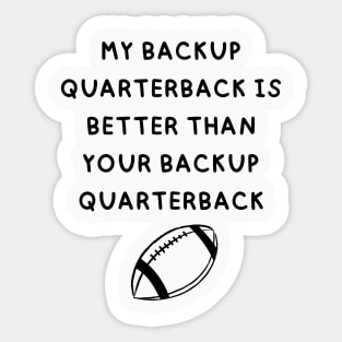 Backup QB Sticker